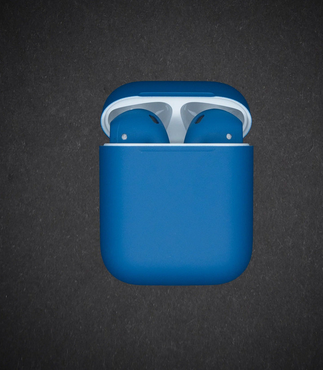 Беспроводные наушники Apple AirPods 2, Матовый голубой детальное изображение - 4