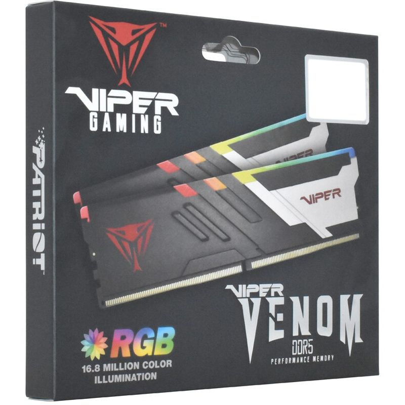 Оперативная память Patriot Viper Venom RGB DDR5 6000MHz, PVVR532G600C30K, 2x16 Гб KIT, 32 Гб детальное изображение - 10
