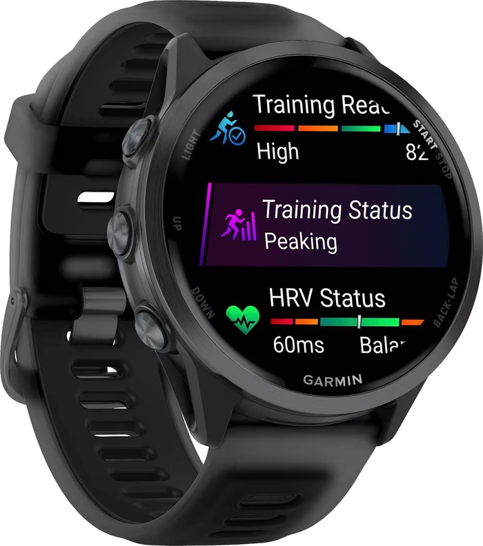 Умные часы Garmin Forerunner 570 47 мм, Шиферно-серый, алюминиевый безель, черный ремешок №2