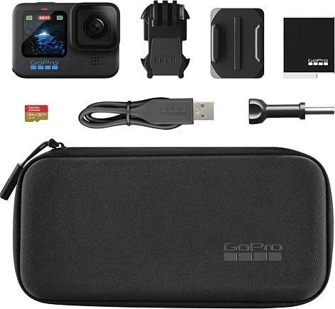 Action камера GoPro HERO12 Special Bundle (CAM+64GB MMC), Черный детальное изображение - 2