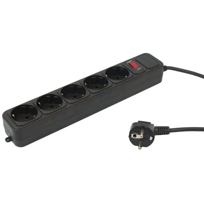Сетевой фильтр PC PET AP01006-3-B, 3 м, Черный №1