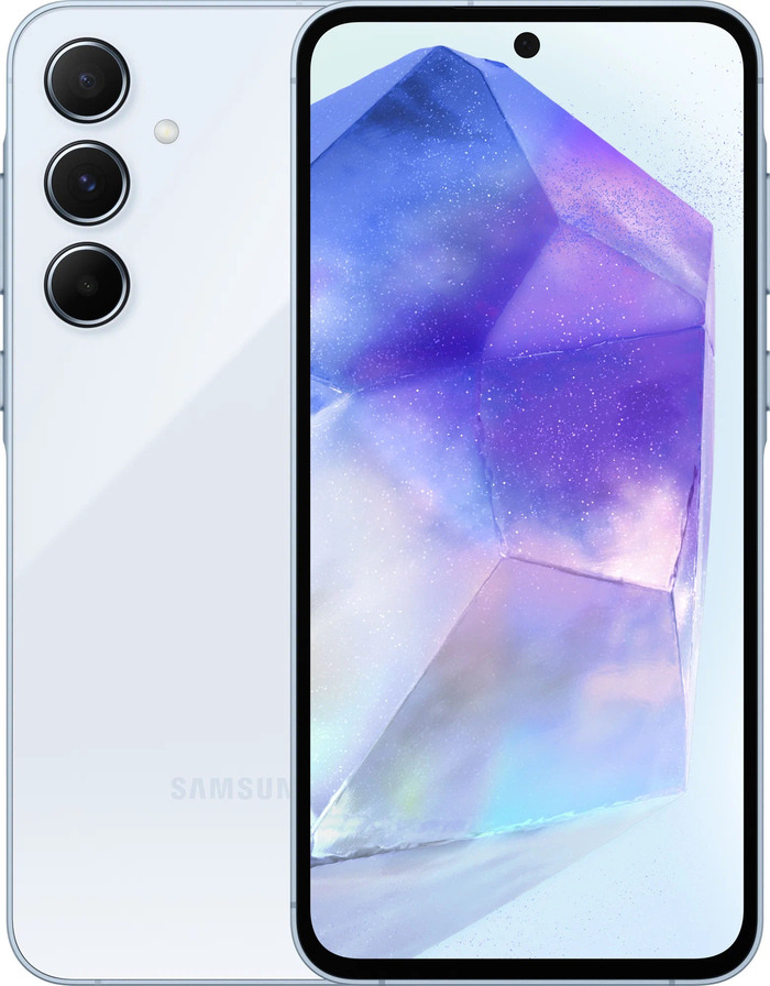 Смартфон Samsung Galaxy A55 5G 128 ГБ, Голубой, Dual nano Sim №1