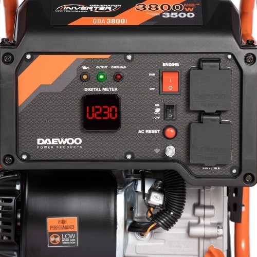 Генератор бензиновый DAEWOO GDA 3800i, 3.5 кВт, Оранжевый детальное изображение - 9