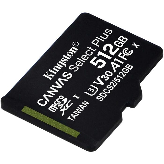 Карта памяти Kingston Canvas Select Plus MicroSD (SDCS2/512GBSP), 512 Гб №1