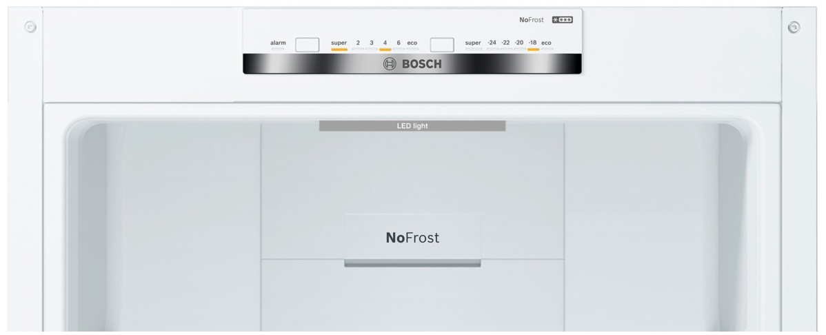Холодильник Bosch KGN39UW316, Белый детальное изображение - 3