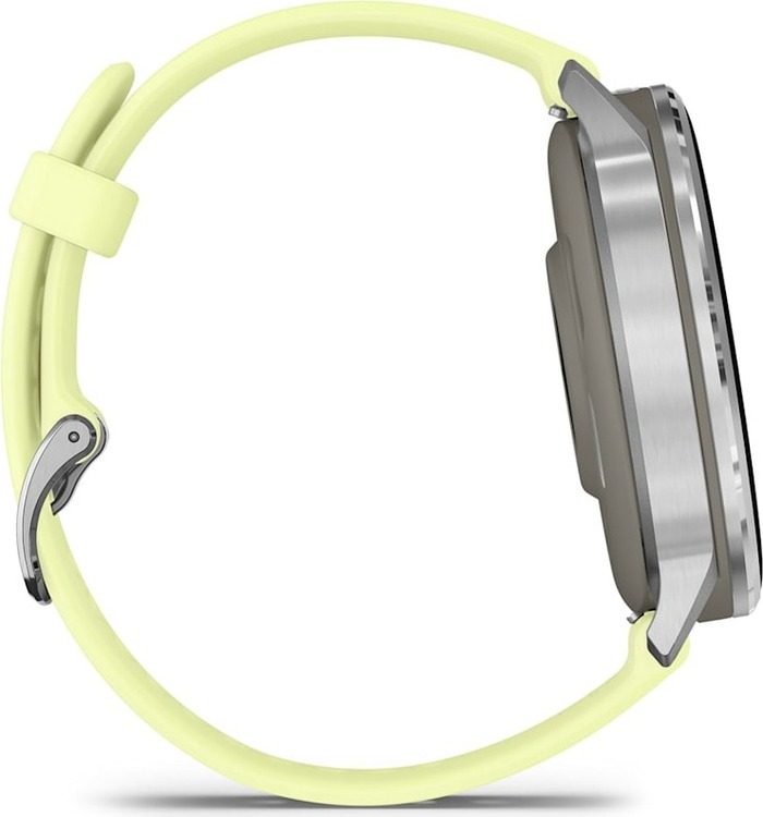Смарт-часы Garmin Venu 4 45 мм, Серебряный с лимонным ремешком №7