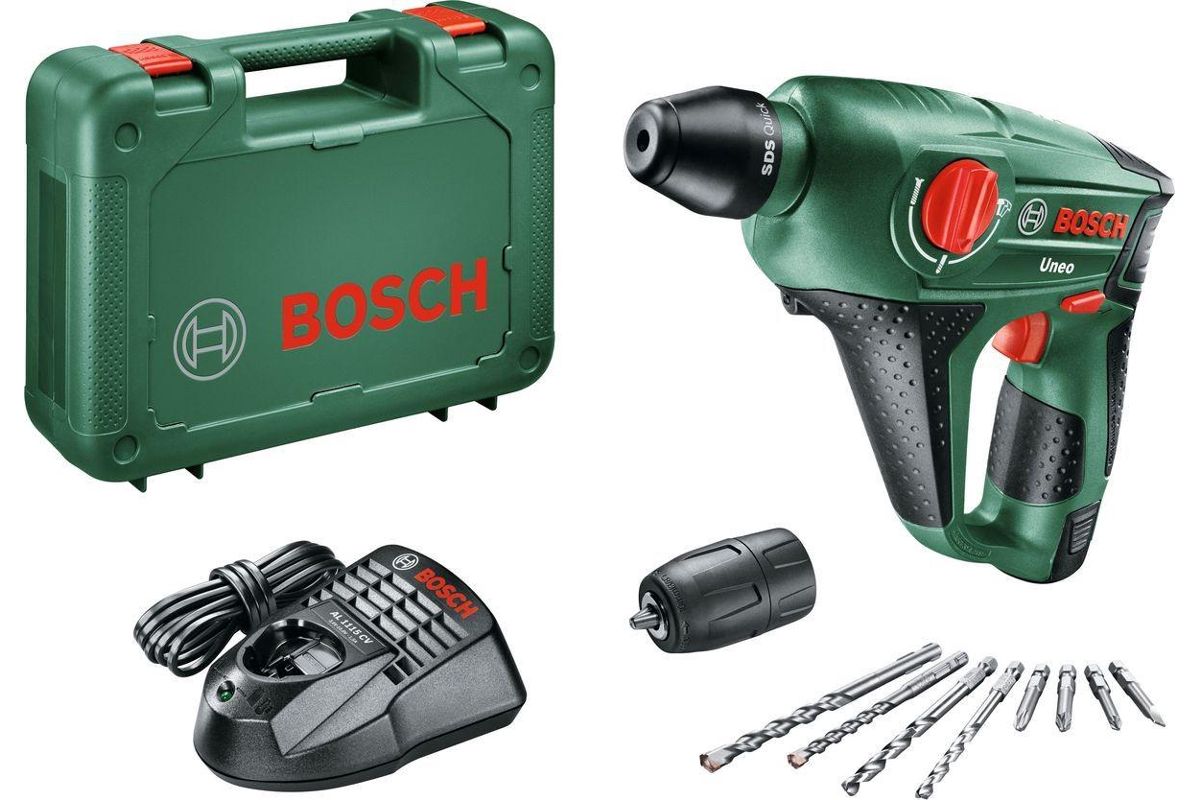 Аккумуляторный перфоратор Bosch Uneo 12 (1х2.5 А·ч), 0.5 Дж, 4800 уд/мин детальное изображение - 1