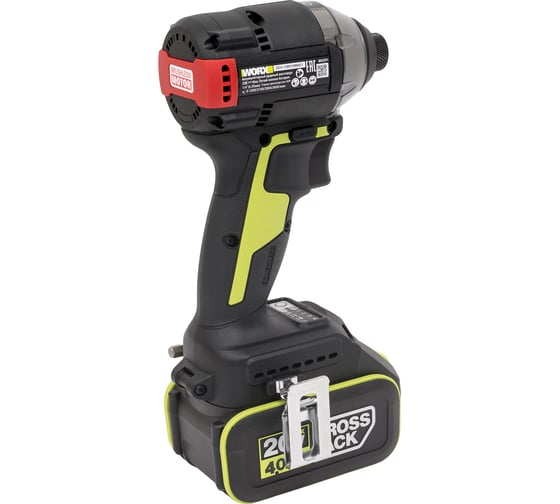 Аккумуляторный ударный винтоверт WORX Professional WU291, 20 В, 230 Нм, 4 А·ч детальное изображение - 2