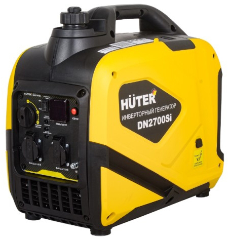 Генератор бензиновый HUTER DN2700Si 64/10/7, 2.3 кВт, Желтый детальное изображение - 1