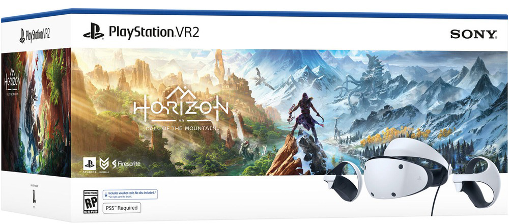 Шлем виртуальной реальности Sony PlayStation VR2 + Игра Horizon Call of the Mountain, Белый детальное изображение - 7