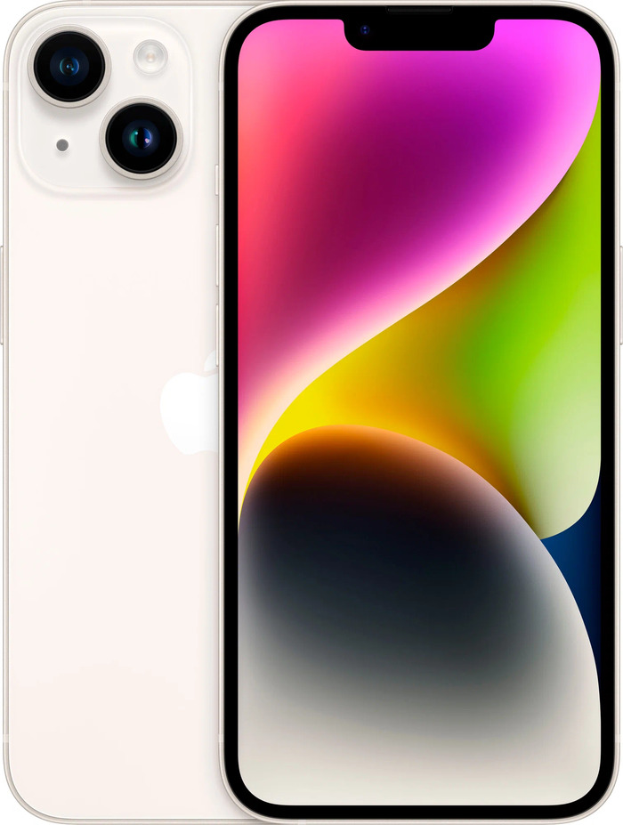 Смартфон Apple iPhone 14 256 Гб, Белый, nano SIM + eSIM №1