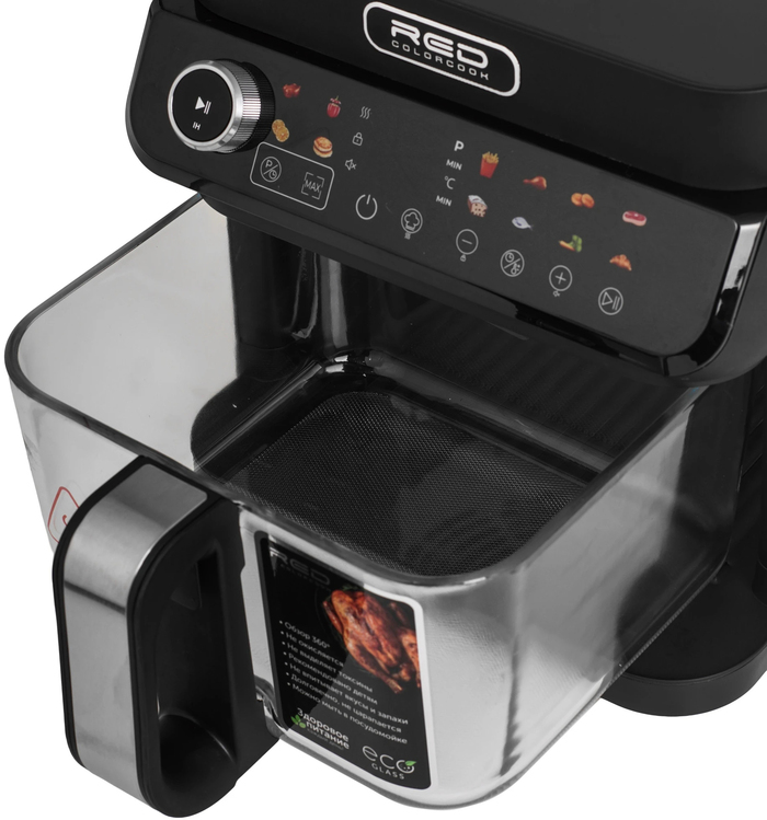 Аэрогриль RED ColorCook MC550, 5.5 л, 1400 Вт, Черный №5