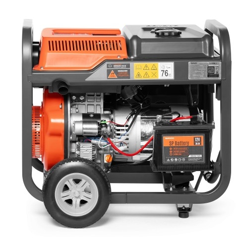 Генератор дизельный с воздушным охлаждением DAEWOO DDAE 6000DXE-3, открытый, 6 кВт, Черный детальное изображение - 4