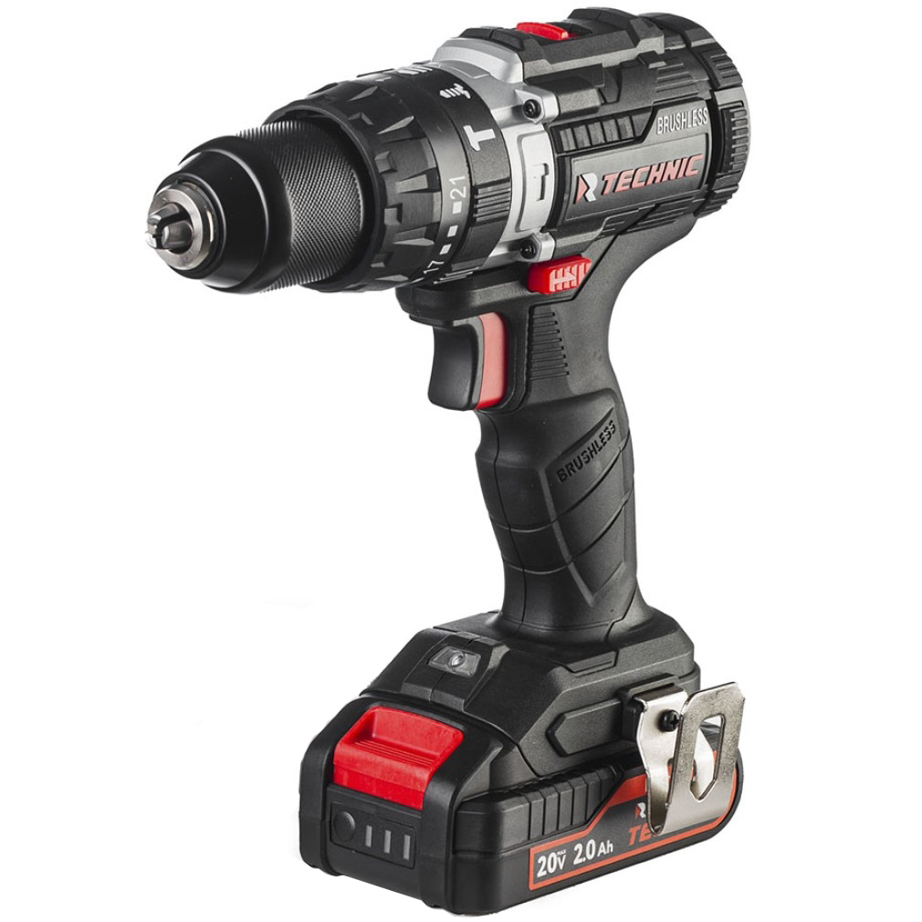 Аккумуляторная дрель-шуруповерт RUNTEC TECHNIC RT-ID40T, 20 В, 40 Нм, 2 А·ч детальное изображение - 1