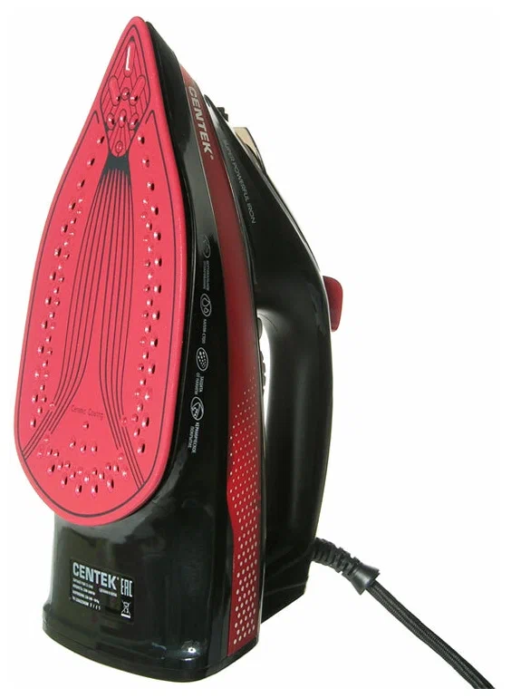 Утюг Centek CT-2345, Черный/Красный детальное изображение - 3