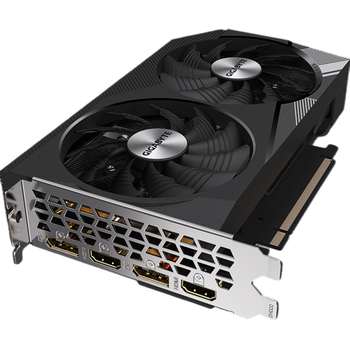 Видеокарта Gigabyte NVIDIA GeForce RTX 3060, GV-N3060WF2-12GD, 12 ГБ, Черный детальное изображение - 1