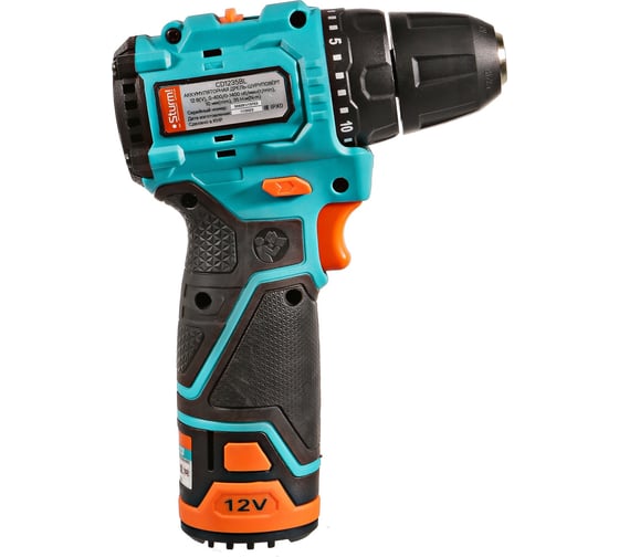 Аккумуляторный шуруповерт Sturm 1BatterySystem12V CD1235BL, 12 В, 35 Нм, 2 А·ч детальное изображение - 8