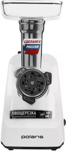 Мясорубка Polaris PMG 2050 RUS, Белый детальное изображение - 2