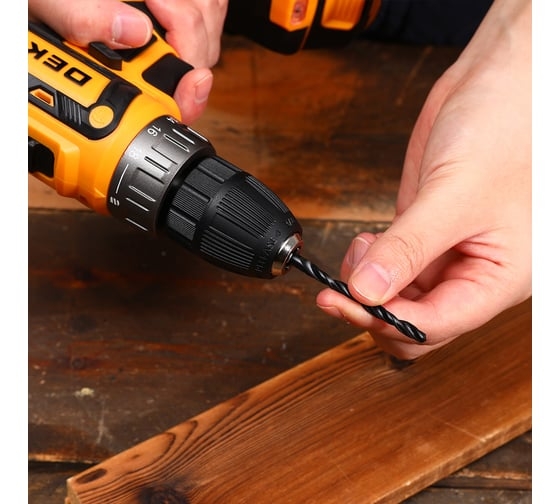 Аккумуляторная дрель-шуруповерт DEKO DKCD20-Li, 20 В, 42 Нм, 2.5 А·ч, 085-1123 детальное изображение - 6