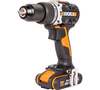 Ударная аккумуляторная дрель-шуруповерт WORX бесщеточная, ЗУ 2 А, кейс WX352, 20 В, 60 Нм, 2 А·ч вариант - 2
