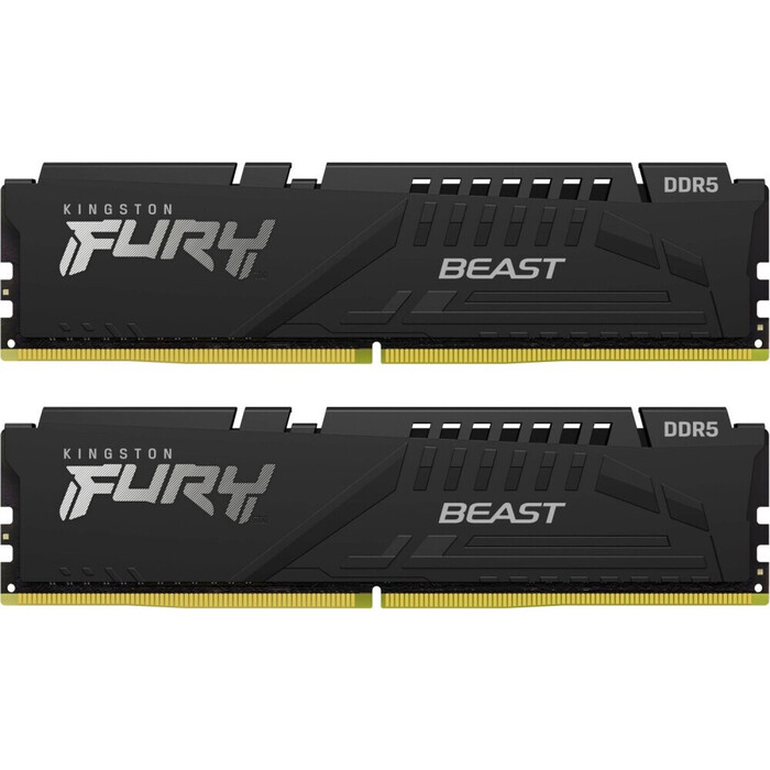 Оперативная память Kingston Fury Beast Black DDR5 6000MHz, KF560C36BBEK2-16, 2x8 Гб KIT, 16 Гб №1