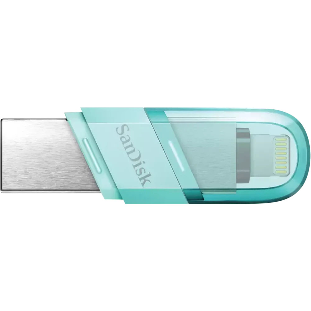USB Flash накопитель SanDisk iXpand Flip (SDIX90N-064G-GN6NK) 64 ГБ, синий детальное изображение - 1