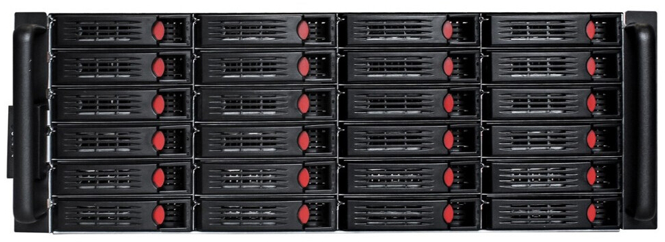 Серверный корпус ExeGate Pro 4U660-HS24/Redundant 2x550W, 550 Вт, Черный детальное изображение - 3