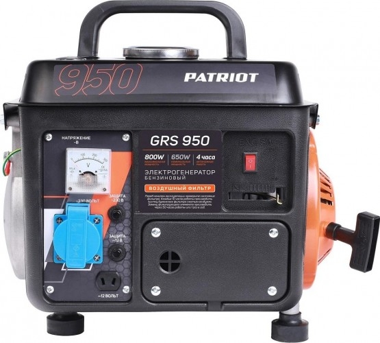 Генератор бензиновый PATRIOT GRS 950 476102219, 0.65 кВт, Черный детальное изображение - 1