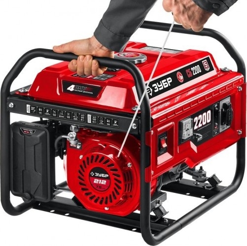 Генератор бензиновый ЗУБР СБ-2200, 2 кВт, Красный детальное изображение - 10