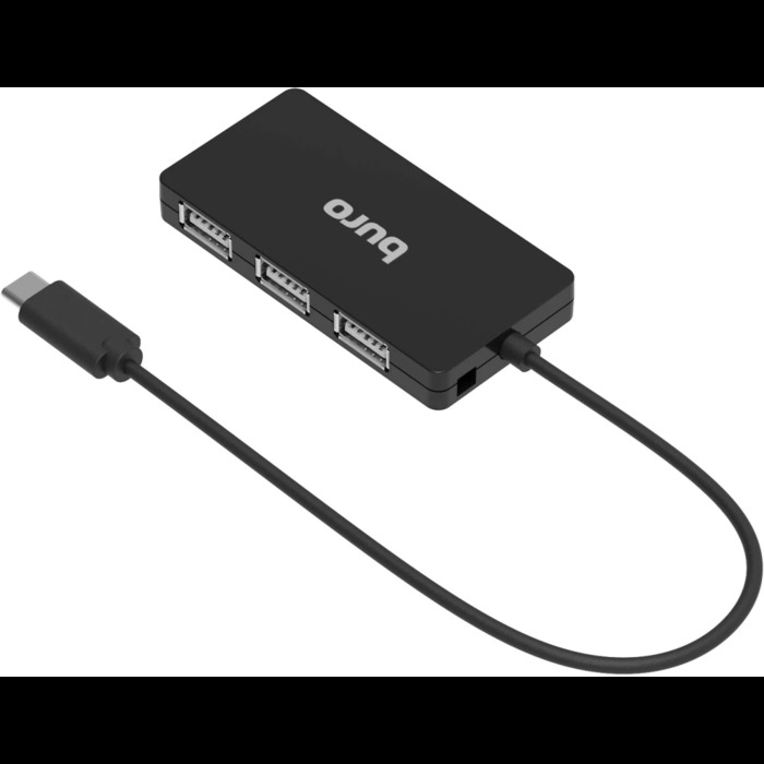 USB-концентратор Buro BU-USBC-HUB-4U21, Черный №2
