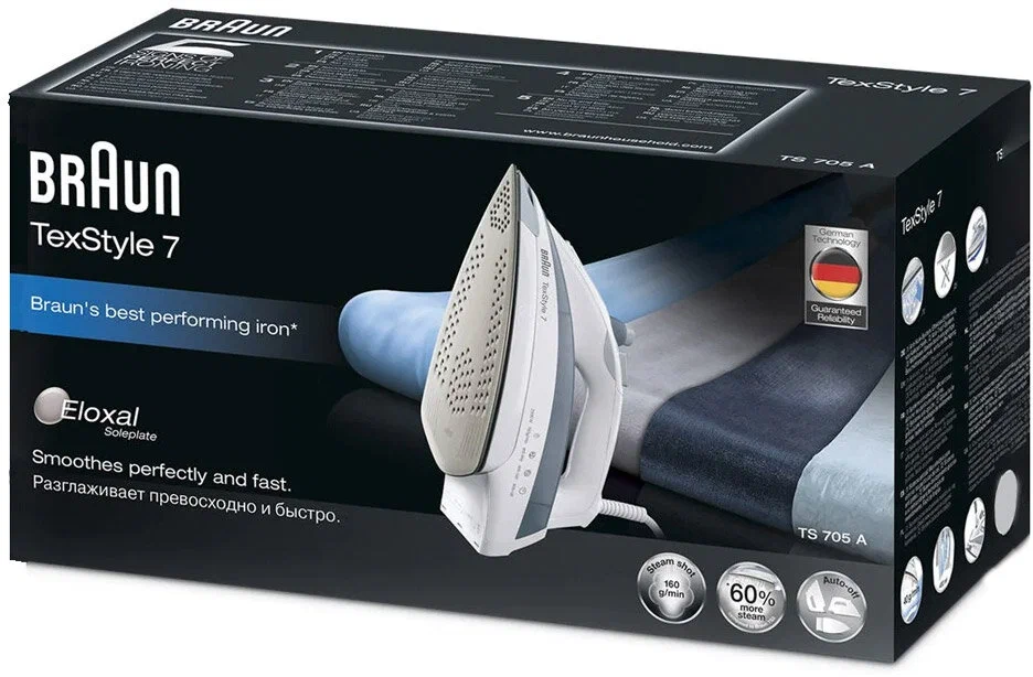 Утюг Braun TexStyle 7 TS 705, Белый детальное изображение - 4