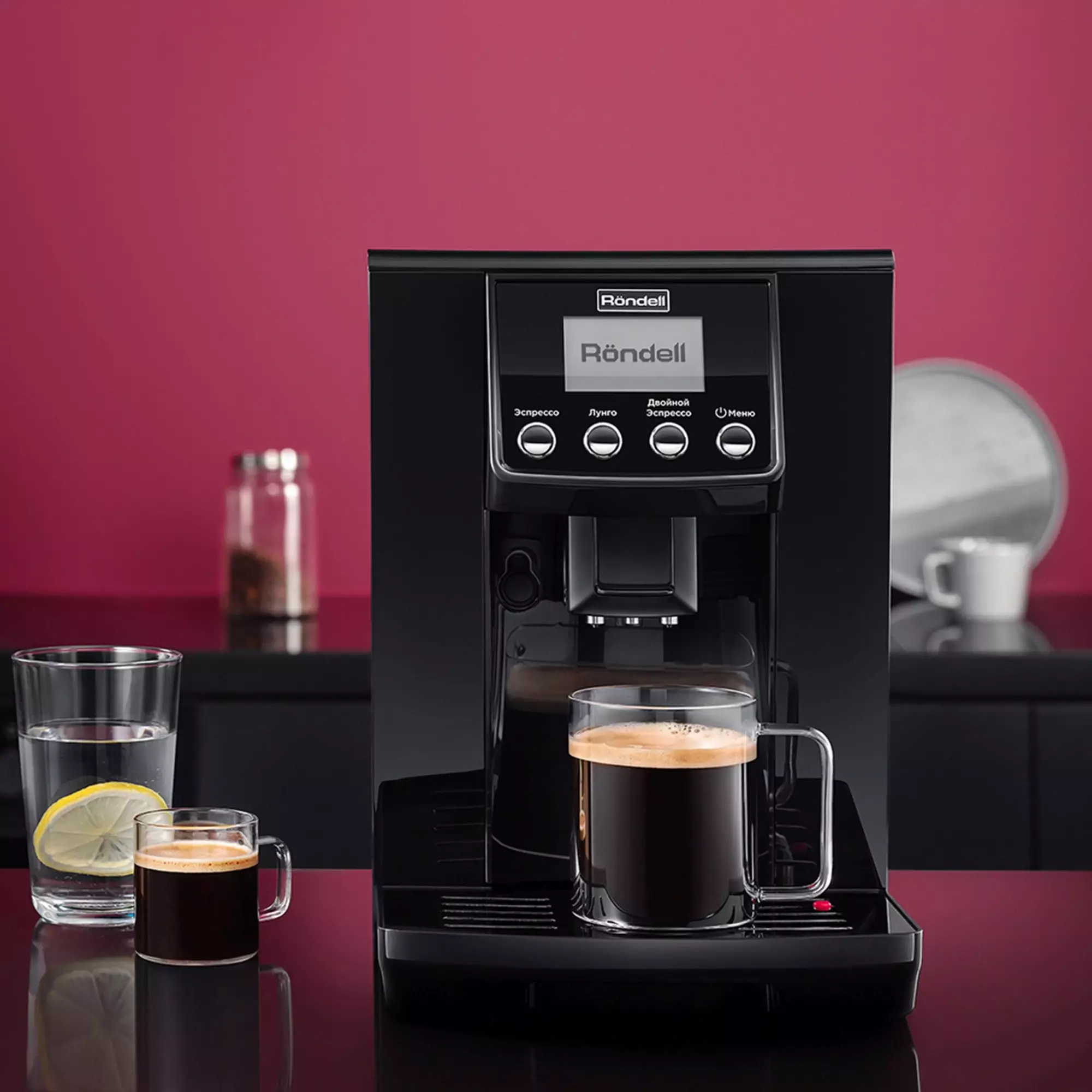 Кофемашина Rondell 1103-RE-01, Черный детальное изображение - 7