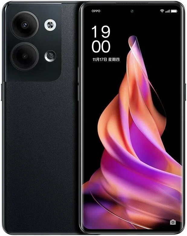 Смартфон OPPO Reno9 12 256 Гб, Черный, Dual nano-SIM детальное изображение - 1