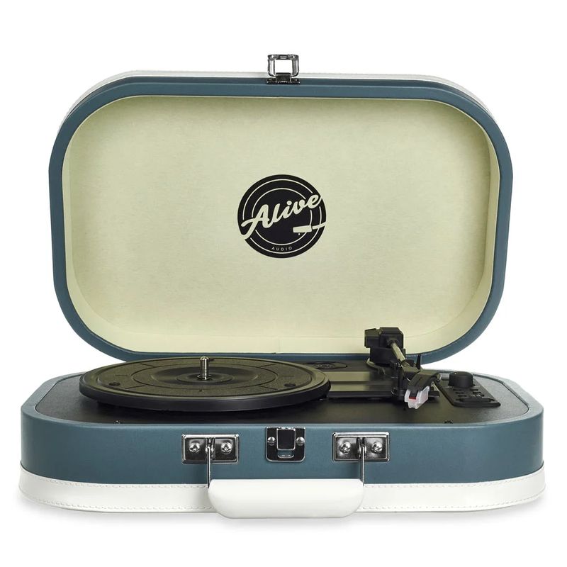 Проигрыватель винила Alive Audio Vintage Cold Wave, Синий детальное изображение - 2