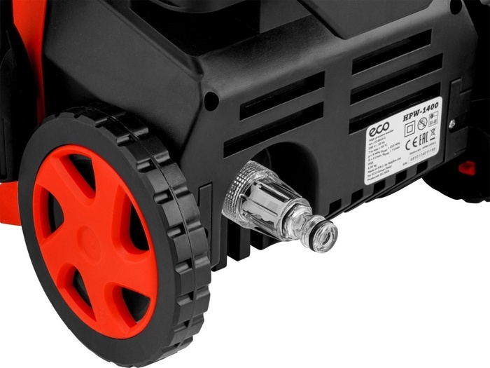 Автомойка ECO HPW-1400 EC4910-1, 1.65 кВт, 135 бар, Красный/Черный №4