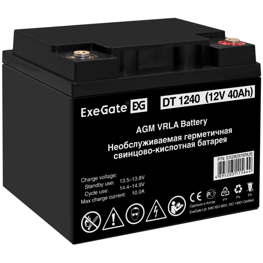 ИБП ExeGate FineSine SX-7000.LCD.AVR.2SH.T + 4x DT 1240 (40Ач) + батарея детальное изображение - 11