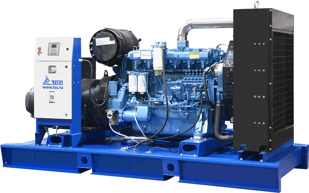 Генератор дизельный ТСС АД-250C-T400-1PM9 (TBD 350 TS) 016981, открытый, 250 кВт, Синий детальное изображение - 1