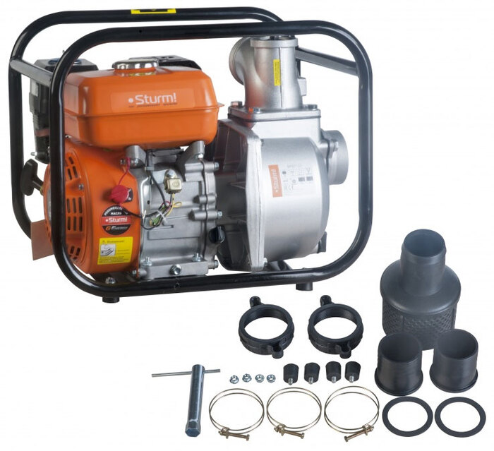 Насос Sturm! BP87101, 1000 л/мин, 80 мм, напор 30 м, d=80 мм, 5150 Вт, Оранжевый №2