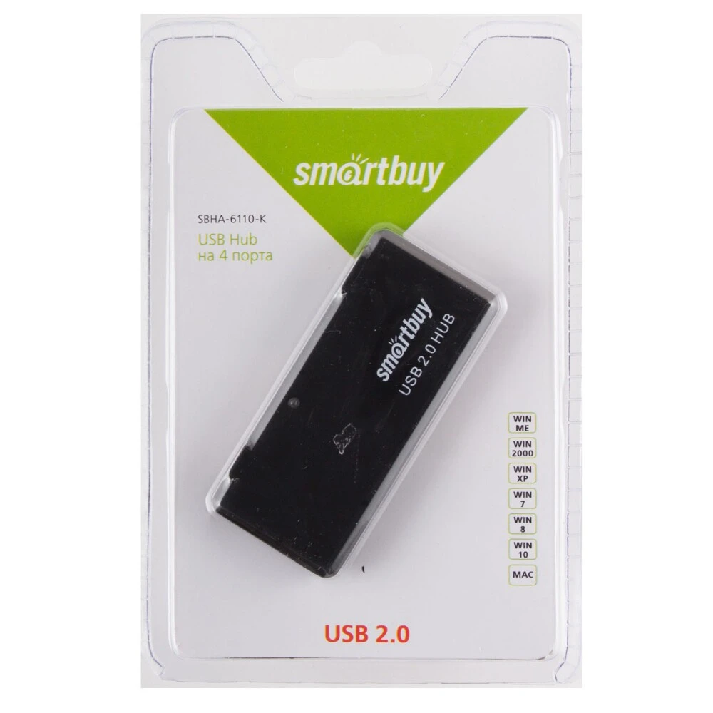 USB-концентратор SmartBuy SBHA-6110-K, Черный детальное изображение - 3