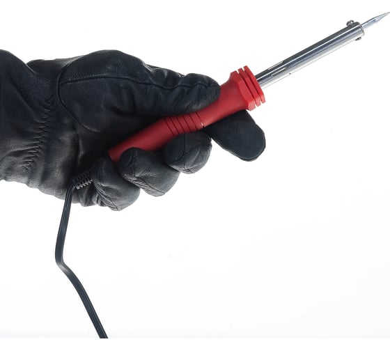 Паяльник MATRIX пласт. ABS с пониж. теплопровод, медный наконечник с долговеч. покрытием, 220 В,  913034, 40 Вт детальное изображение - 4