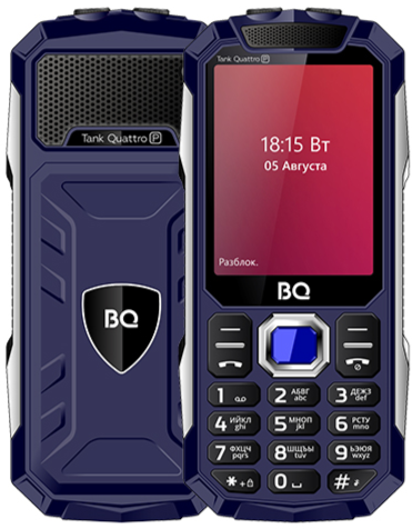 Мобильный телефон BQ 2817 Tank Quattro Power, 32 Мб, Синий, Micro-SIM детальное изображение - 3