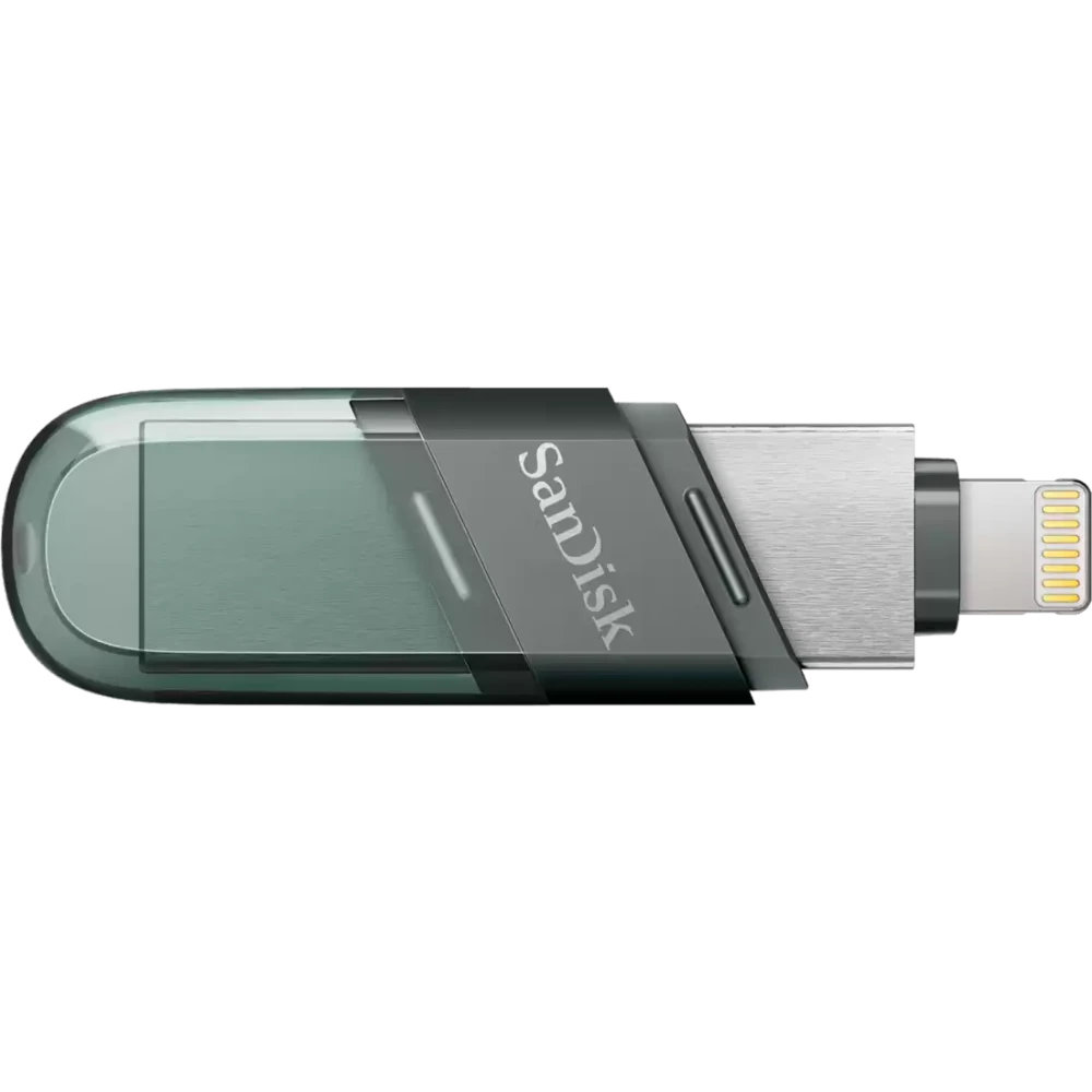 USB Flash накопитель SanDisk iXpand Flip (SDIX90N-256G-GN6NE) 256 ГБ, зеленый детальное изображение - 2