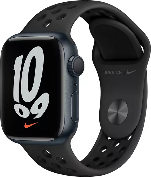 Умные часы Apple Watch Series 7 Aluminum Nike, 41 мм, Темная ночь детальное изображение - 1