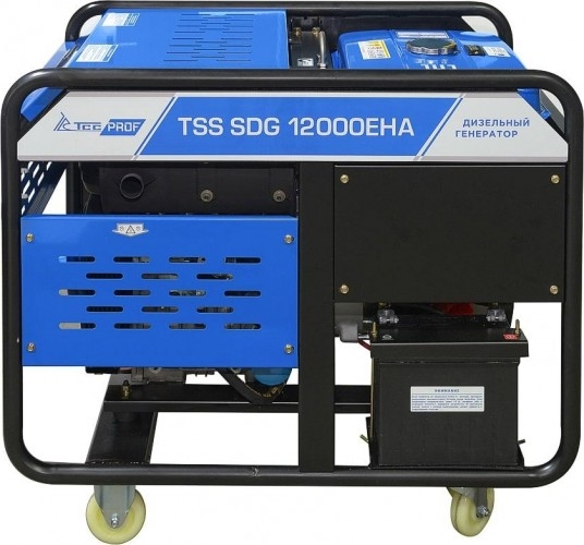 Генератор дизельный с воздушным охлаждением ТСС SDG 12000EHA 100057, открытый, 11 кВт, Синий детальное изображение - 4