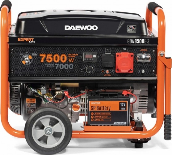 Генератор бензиновый DAEWOO GDA 8500E-3, 7 кВт, Оранжевый детальное изображение - 2