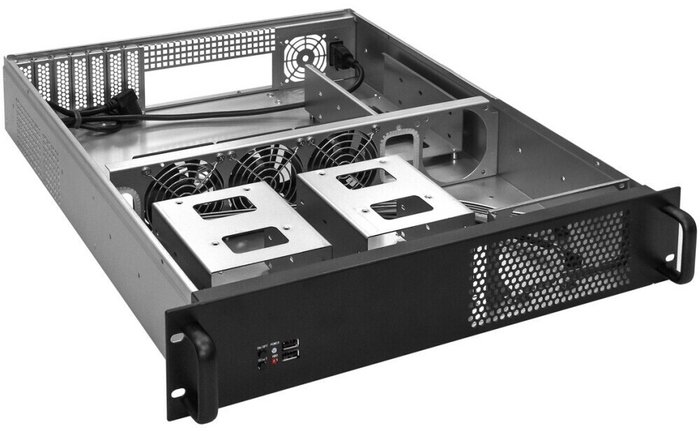 Серверный корпус ExeGate Pro 2U550-08/1100ADS, 1100 Вт, Черный №2