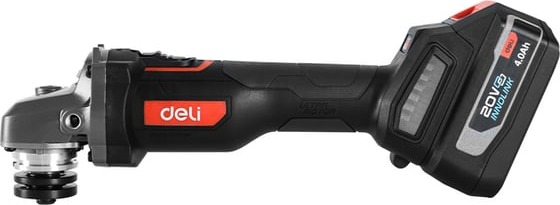 Угловая шлифмашина аккумуляторная DELI 115мм DE-JM20-3D4 164317, 115 мм, 10000 об/мин, 1100 Вт детальное изображение - 3