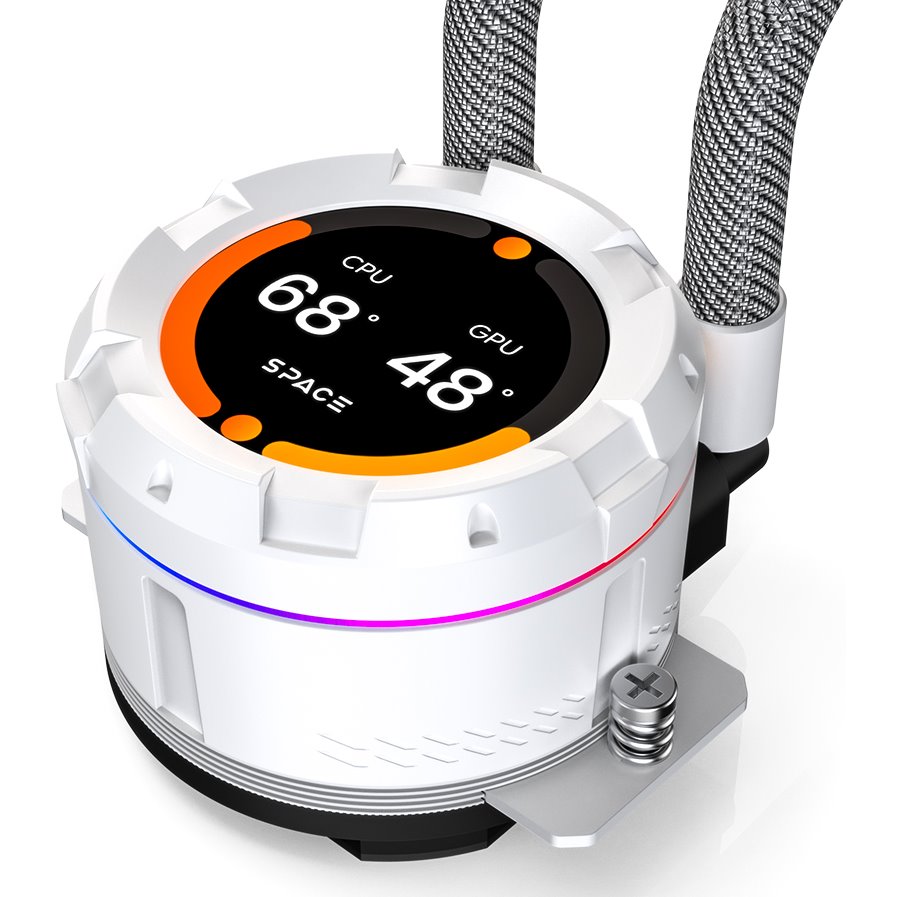 Система жидкостного охлаждения ID-COOLING SL360 XE, Белый детальное изображение - 5