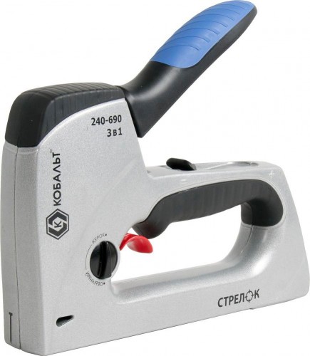 Скобозабиватель ручной Кобальт 240-690 механический стрелок 6-14 мм, тип 53, шпильки, гво детальное изображение - 4
