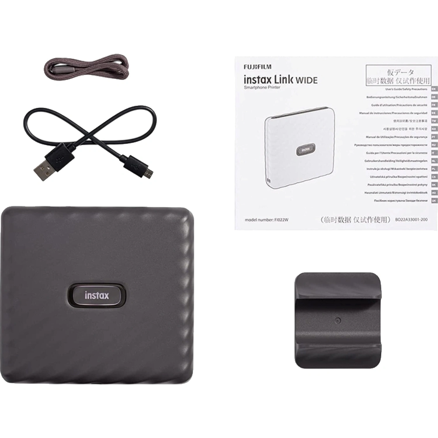 Фотопринтер компактный Fujifilm Instax Link Wide (16719586), Серый детальное изображение - 3